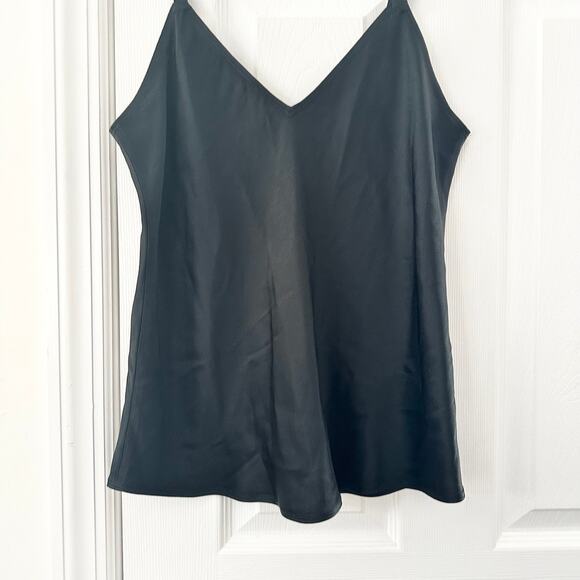 ALC Black V Neck Adjustable Strap Viscose Classic Tank Shell Base Layer Women 10 - Picture 3 of 9
